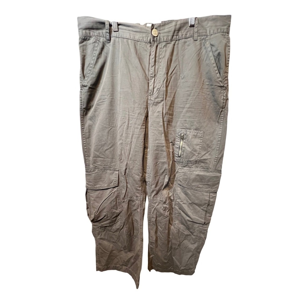 BDG Urban Outfitters Gray Cargo Pants Relaxed Fit Straight‎ Leg Women's Size 14